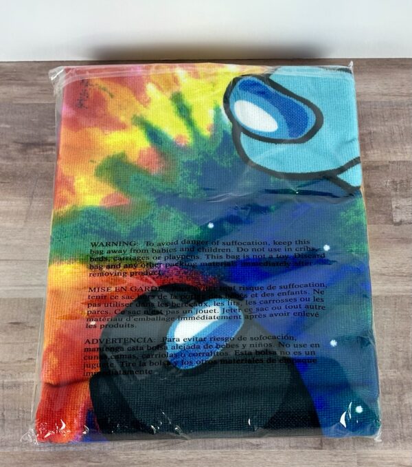 Among Us 54” x 27” Microfiber Tie-Dye Beach Towel - Image 2